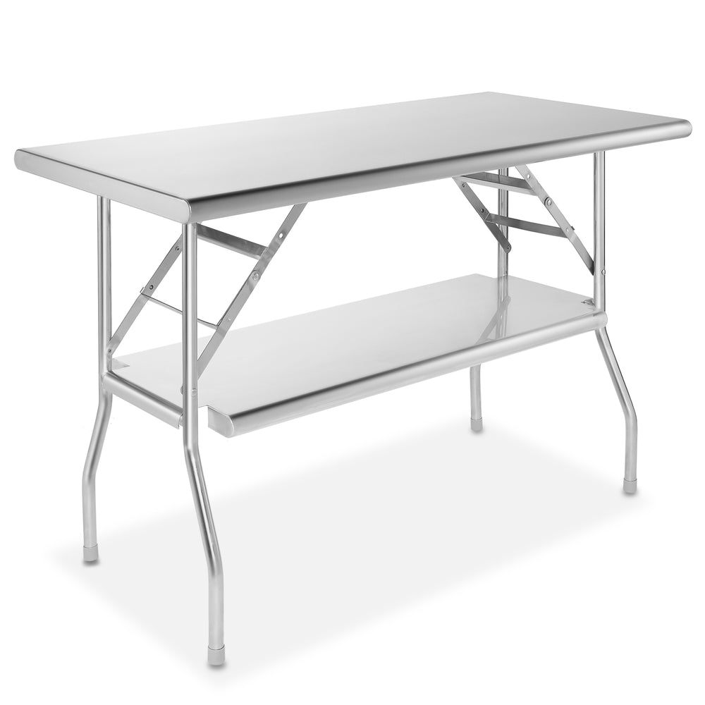 GRIDMANN 24 W x 30 L Stainless Steel Work Table with Undershelf